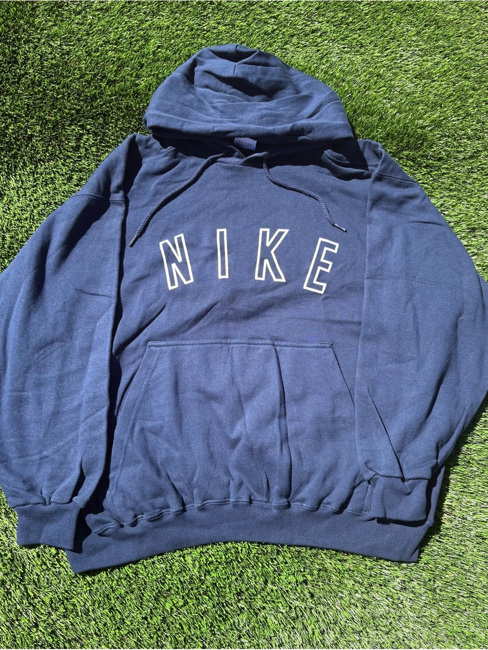 Vintage 90s Nike USA Made Spell Out Hoodie